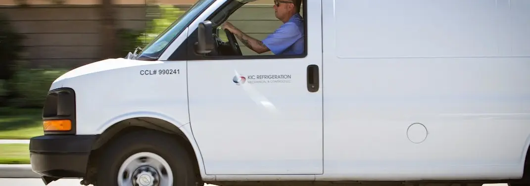 KIC Refrigeration service vehicle serving Newington area